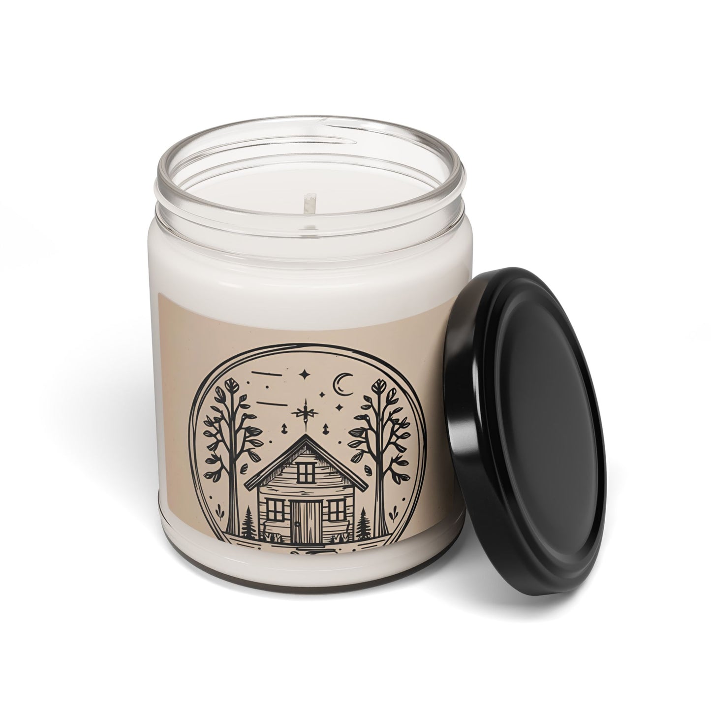 Cozy Cabin Scented Candle, Aromatic Home Decor, Relaxation Gift, Scents for Fall, Rustic Bedroom Accents, Eco-Friendly Candle