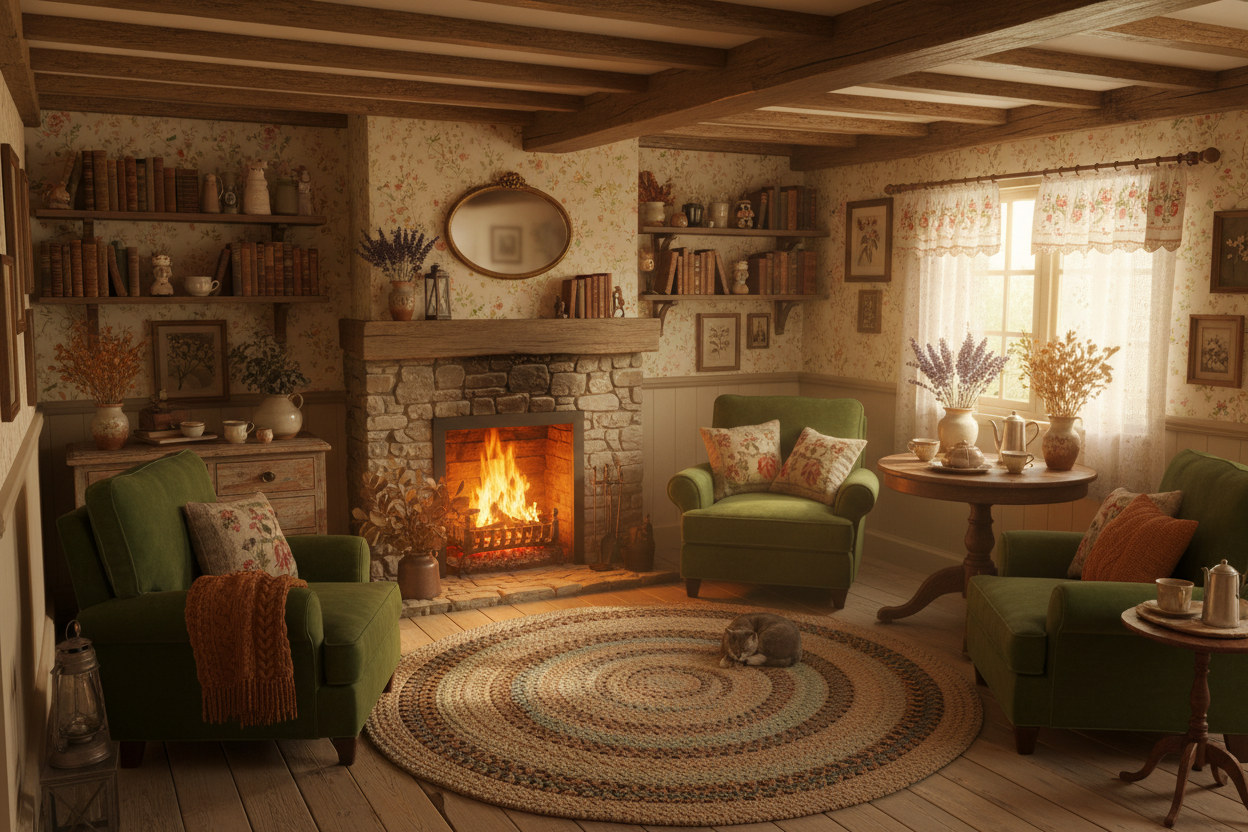 cottage interior cottagecore